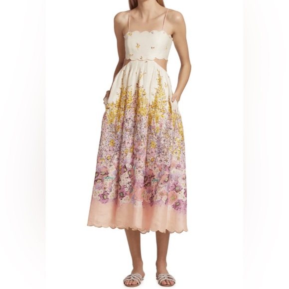 Zimmermann Jude Scallop Midi Dress - Picture 5 of 5